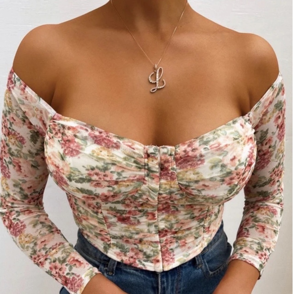 Off the shoulder crop top